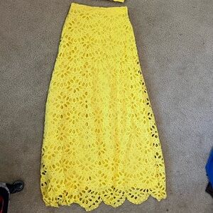 FIGUE- Beautiful resort, yellow maxi skirt (NEVER WORN)